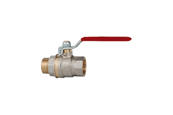 Kugelhahn; Standardausf., roter Hebel; IG/AG; MS vern., G 3/4