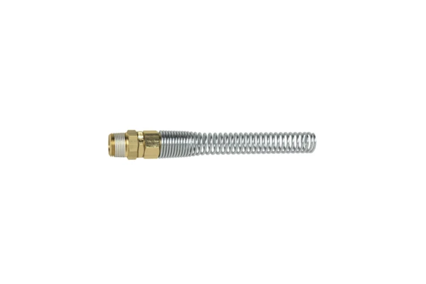 Drehbare Verschraubung, Knickschutz; R 1/4; Schlauch-ø 10x8