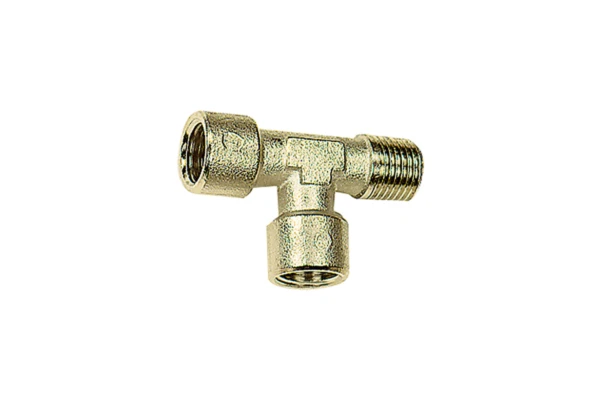 T-Stück; IG/IG/AG; M5; SW 9; Messing vernickelt