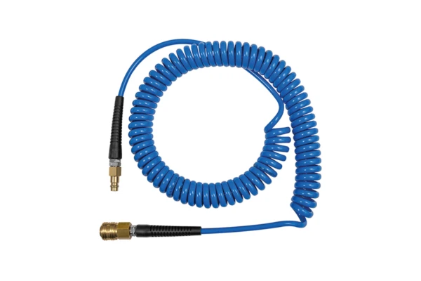 Spiralschlauch-Standardkupplung-Set, PU; Schlauch-ø 8x5, 6,0 m