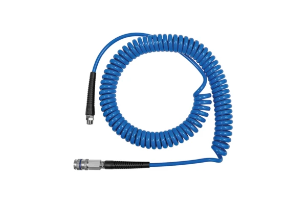 Spiralschlauch-Stahlkupplung-Set, PU; Schlauch-ø 8x5, 10 m