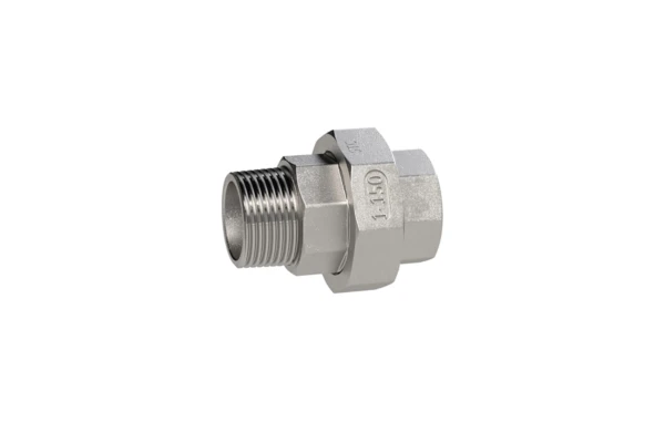 lös. Doppelgew.nippel, flachdicht., Rp/R 2, I/A; SW 85, ES 1.4408