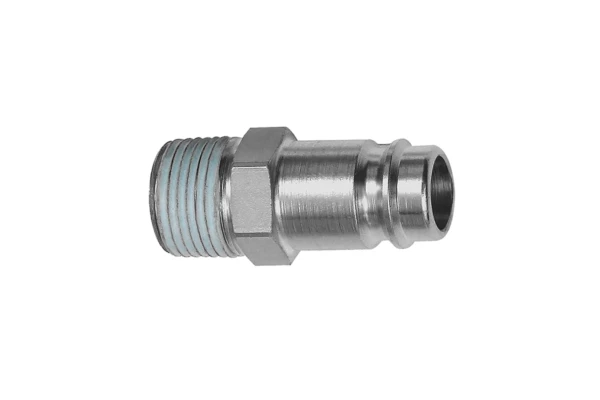 Nippel, NW 10, Stahl gehärtet/vern., R 3/4 AG PTFE beschichtet