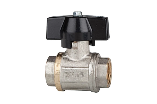 Kugelhahn; schwere Ausführung; Flügelgriff; IG/IG; MS vern., G 1/4