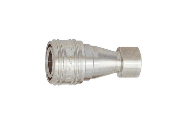 Hydraulikkupplung beidseitig absperr., ES 1.4305, G 1/4 IG NW 6,3