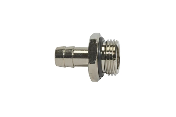 Einschraubschlauchtülle; O-Ring, G 3/8, Schlauch LW 8, MS vern.