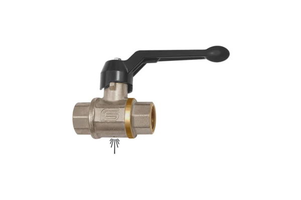 SicherheitsKugelhahn; n. abschließ., Entlüftung, MS vern., Rp 1/4