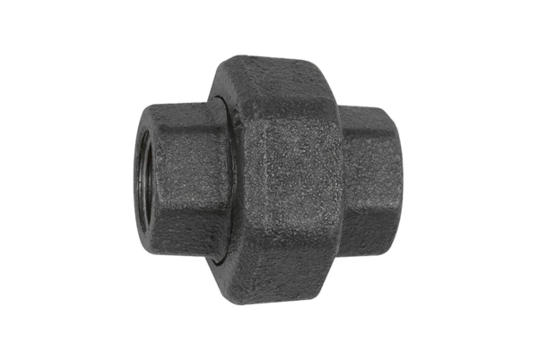 Verschraubung 330; flachdichtend, Rp 3, Rp 3, Temperg. schw.