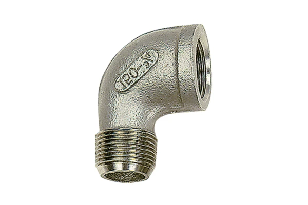 Winkelstück 90°; IG/AG Rp 1; R 1, ES 1.4408