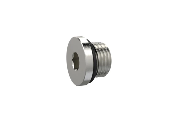 Verschlussschraube; IGSechskant; 8 mm, G 3/8, NBR O-Ring, MSN