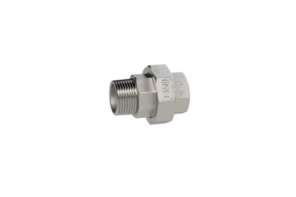lös. Doppelnippel, kon.dicht., Rp/R 1 1/4, I/A; SW 65, ES1.4408
