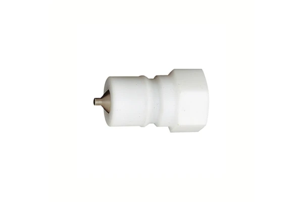 Verschlussnippel beidseitig absperrend, POM, G 3/8 IG, NW 7,5