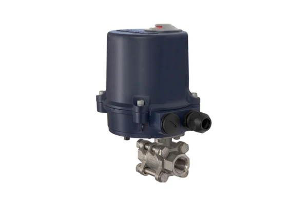 2-Wege-ES-Kugelhahn; elekt. Stellantrieb, 230 V AC, 50 Hz, Rp 3/4