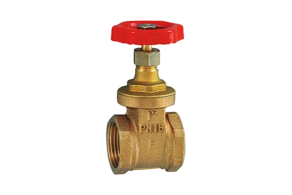 Muffen-Absperrschieber; ohne Spindelhub; Messing, G 3/8, DN 10