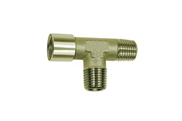 T-Stück; AG/AG/IG; G/R 3/8; SW 17; Messing vernickelt
