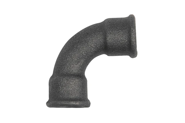 Bogen 2a; 90°, kurz; Rp 1 1/4 i., Rp 1 1/4 i., Temperguss schwarz