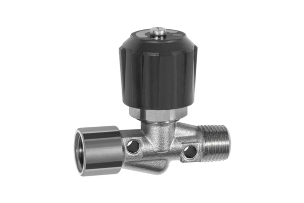 Nadelventil; Messing vernickelt; IG/AG; Rp/R 1/8, DN 4