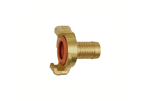 GEKA-Schlauchstück, starr, für Trinkwasser, Messing blank, LW 13