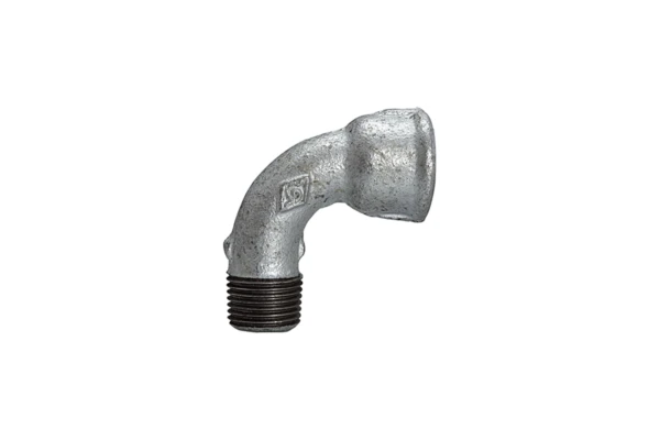 Bogen 1a; kurz; 90°; IG/AG; Rp/R 1/4, schwarzer Temperguss