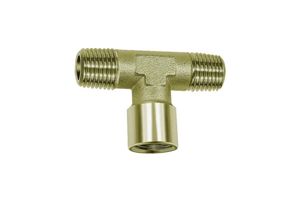 T-Stück; AG/IG/AG; G/R 3/8; SW 17; Messing vernickelt