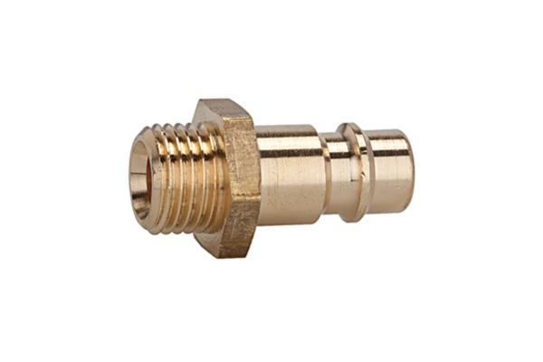 Nippel für Kupplungen NW 7,2 - NW 7,8, Messing blank, G 1/8 AG