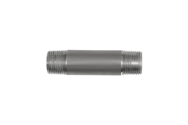 Rohrdoppelnippel; R 1/2; Länge 80 mm; Edelstahl 1.4571