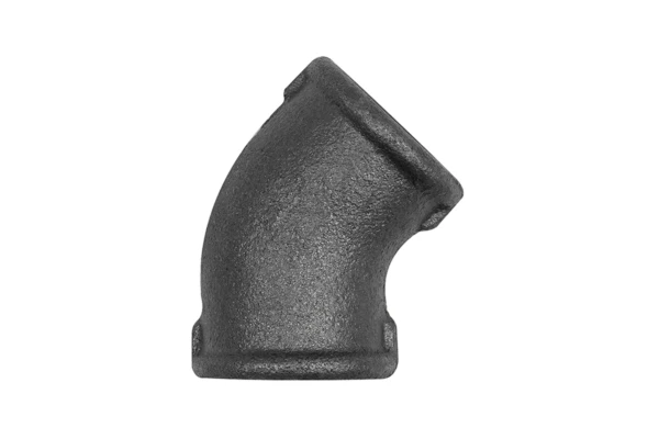 Winkel 120; 45°; Rp 1/2 i., Rp 1/2 i., Temperguss schwarz