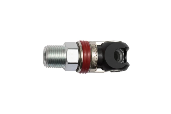 Schwenk-Sicherheitskupplung NW 6, ISO 6150 C, Stahl, NPT 1/4 AG