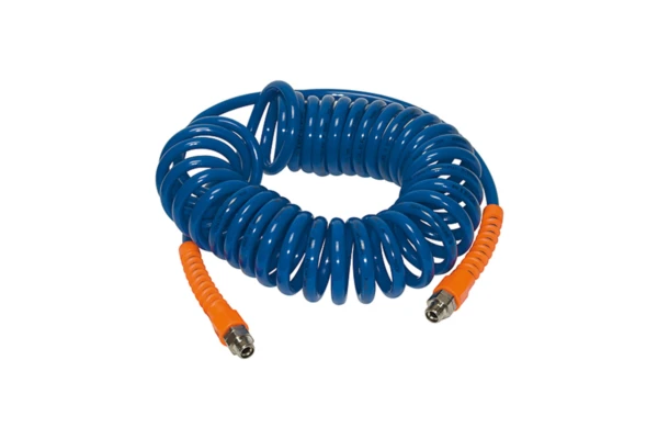 Spiralschl., Verschraubung, Knickschutz, PU, G 3/8, ø 12x8, 10 m