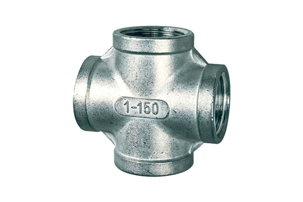Kreuzverteiler; 4 x IG; Rp 3/8, Edelstahl 1.4408