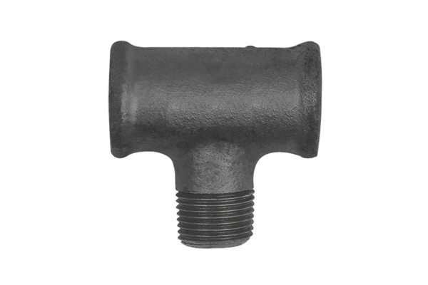 T-Stück 133, Rp 3/8 i.; R 3/8 a., Rp 3/8 i., Temperguss schwarz