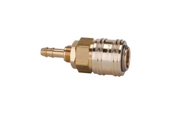 Schnellverschlusskupplung NW 7,2, MS blank, Tülle LW 8, M12x1