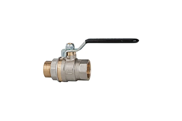 Kugelhahn; Standardausf., schwarzer Hebel; IG/AG; MS vern., G 2