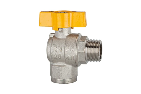 Kugelhahn; Eckform, EN 331, MS vern.; IG/AG; R/Rp 1, DN 25