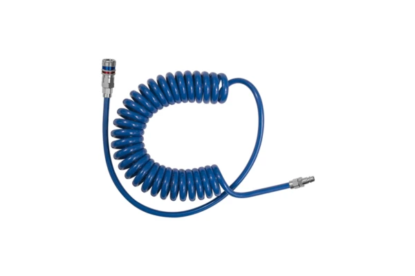 Spiralschlauch-Sicherheitskupplung-Set; PUR; Schl.-ø 12x8, 6,0 m