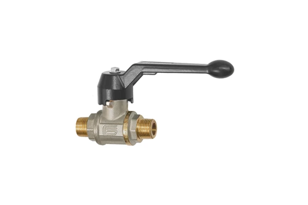 Kugelhahn; schwere Ausführung; Handhebel; AG/AG; MS vern.; R 3/4