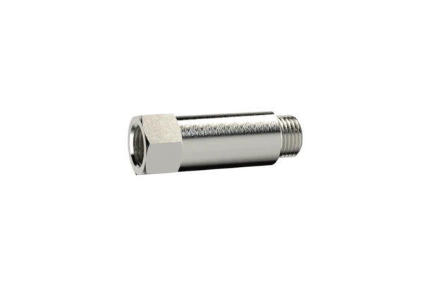 Verlängerungsstück; lang; G 1/8 a., G 1/8 i., SW14, MS v., L=22mm