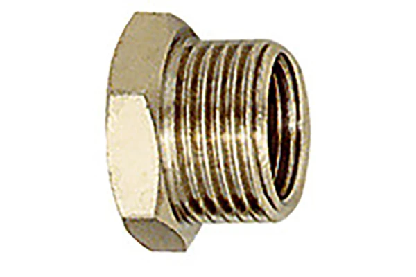 reduziernippel-type-rn kurz; G 1 AG; G 3/4 IG; SW 36; Messing vern.
