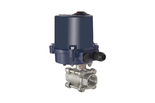 2-Wege-ES-Kugelhahn; elekt. Stellantr., 230 V AC, 50 Hz, Rp 1 1/4