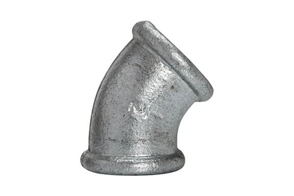 Winkel 120; 45°; IG/IG; Rp 1 1/4, schwarzer Temperguss feuerverz.