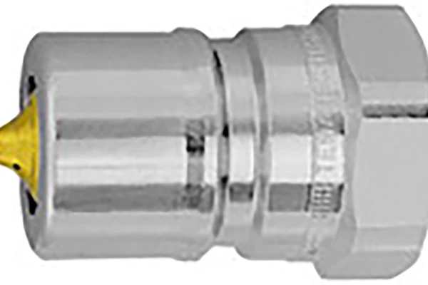 Stecknippel mit Druckeliminator, Serie B, NW 6,3, G 1/4 IG