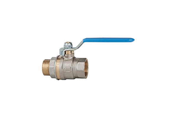 Kugelhahn; Standardausf., blauer Hebel; IG/AG; MS vern., G 1