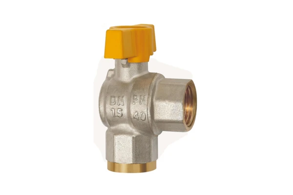 Kugelhahn; Eckform, EN 331, MS vern., IG/IG; Rp 1/2, DN 15
